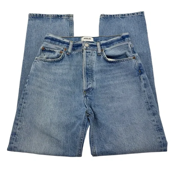 NWOT AGolde 90’s Pinch Waist Jeans 26 Blue - Picture 5 of 16